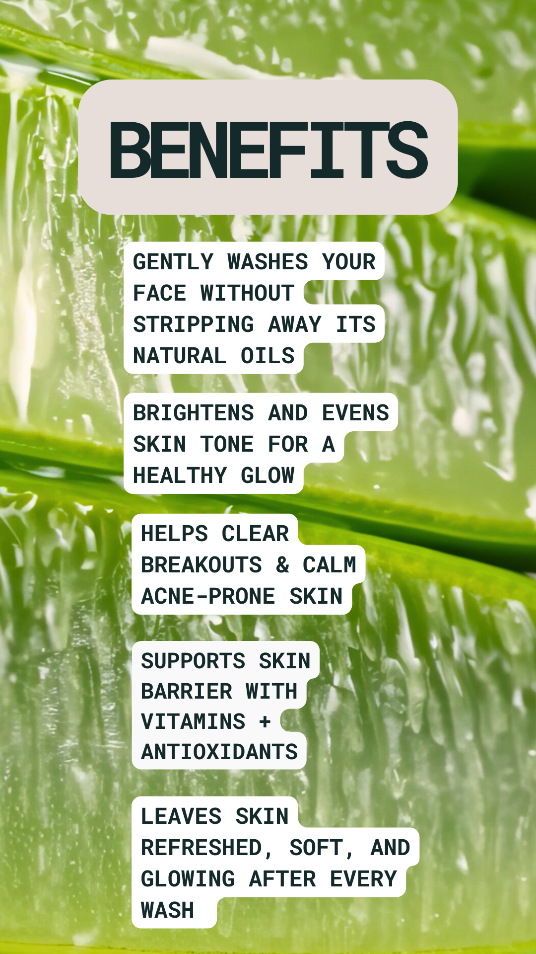 SAMPLE SIZE ALOE VERA FACE WASH (CLEANSER)